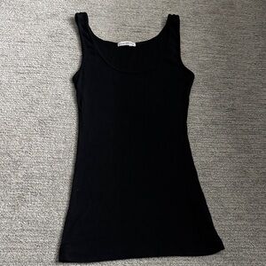 James Perse Sleek Black Tank Top